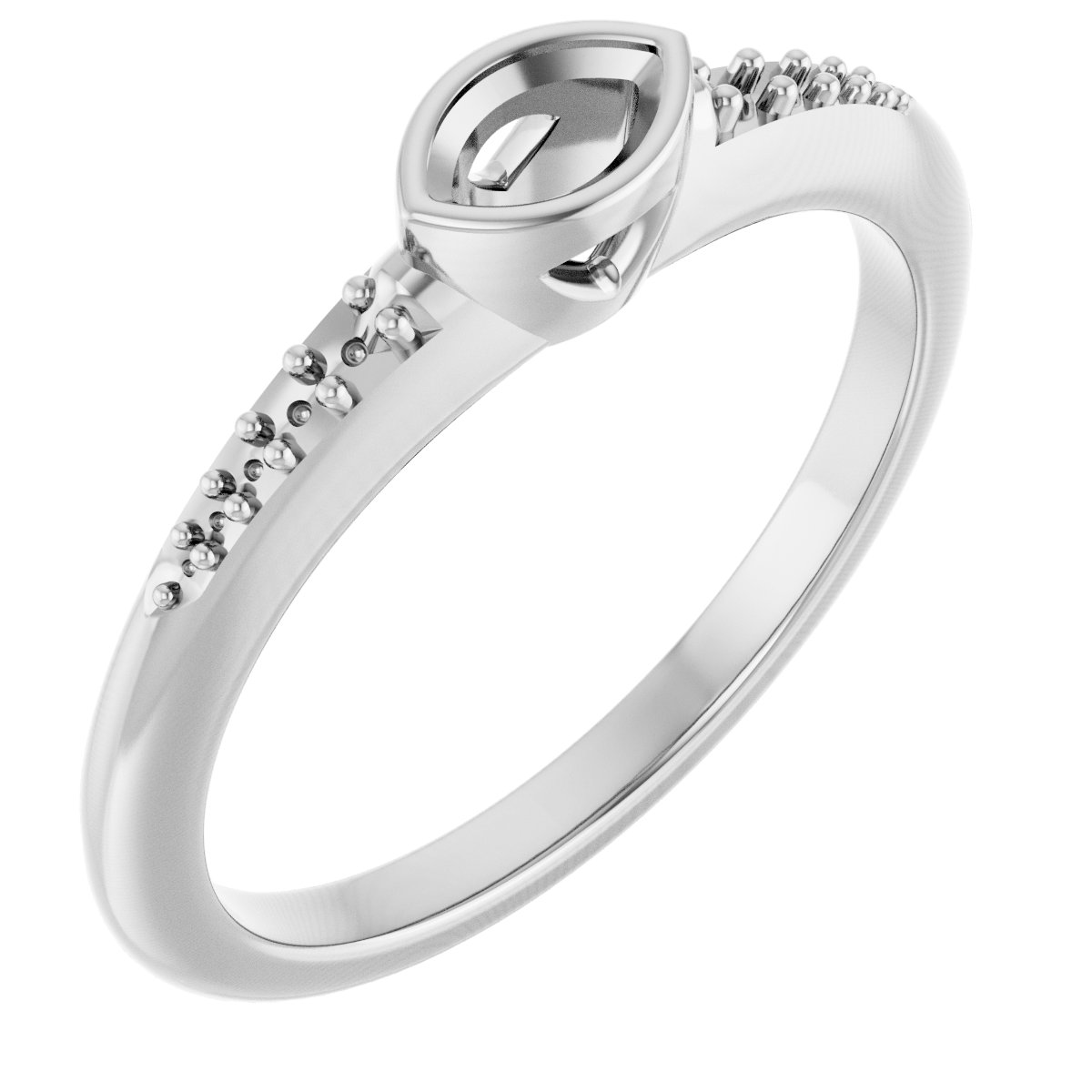 Bezel-Set Solitaire Engagement Ring