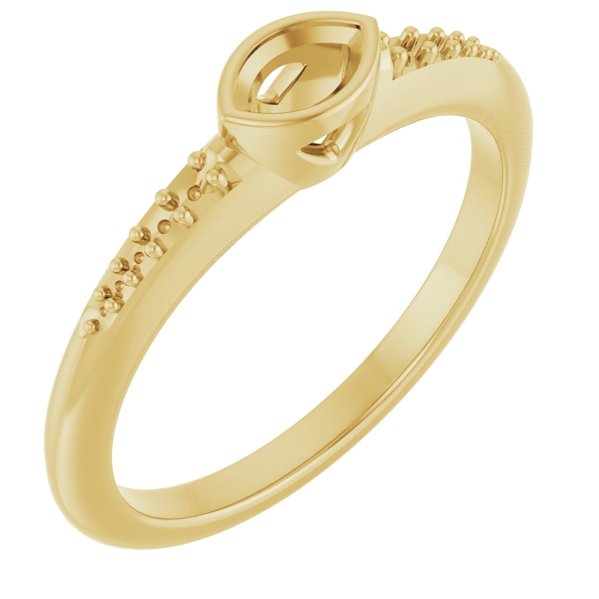 Bezel-Set Solitaire Engagement Ring