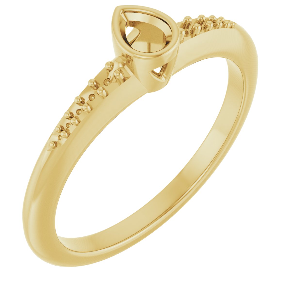 Bezel-Set Solitaire Engagement Ring