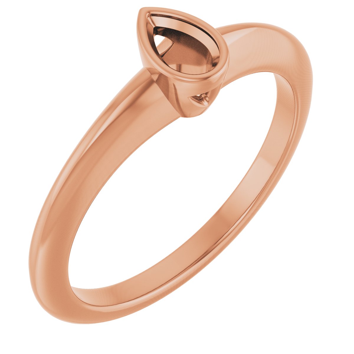Bezel-Set Solitaire Engagement Ring