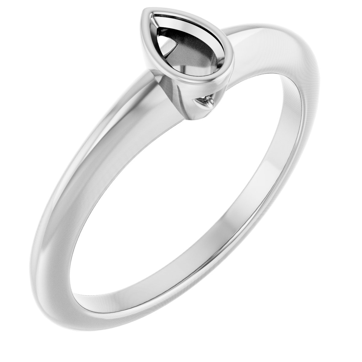 Bezel-Set Solitaire Engagement Ring
