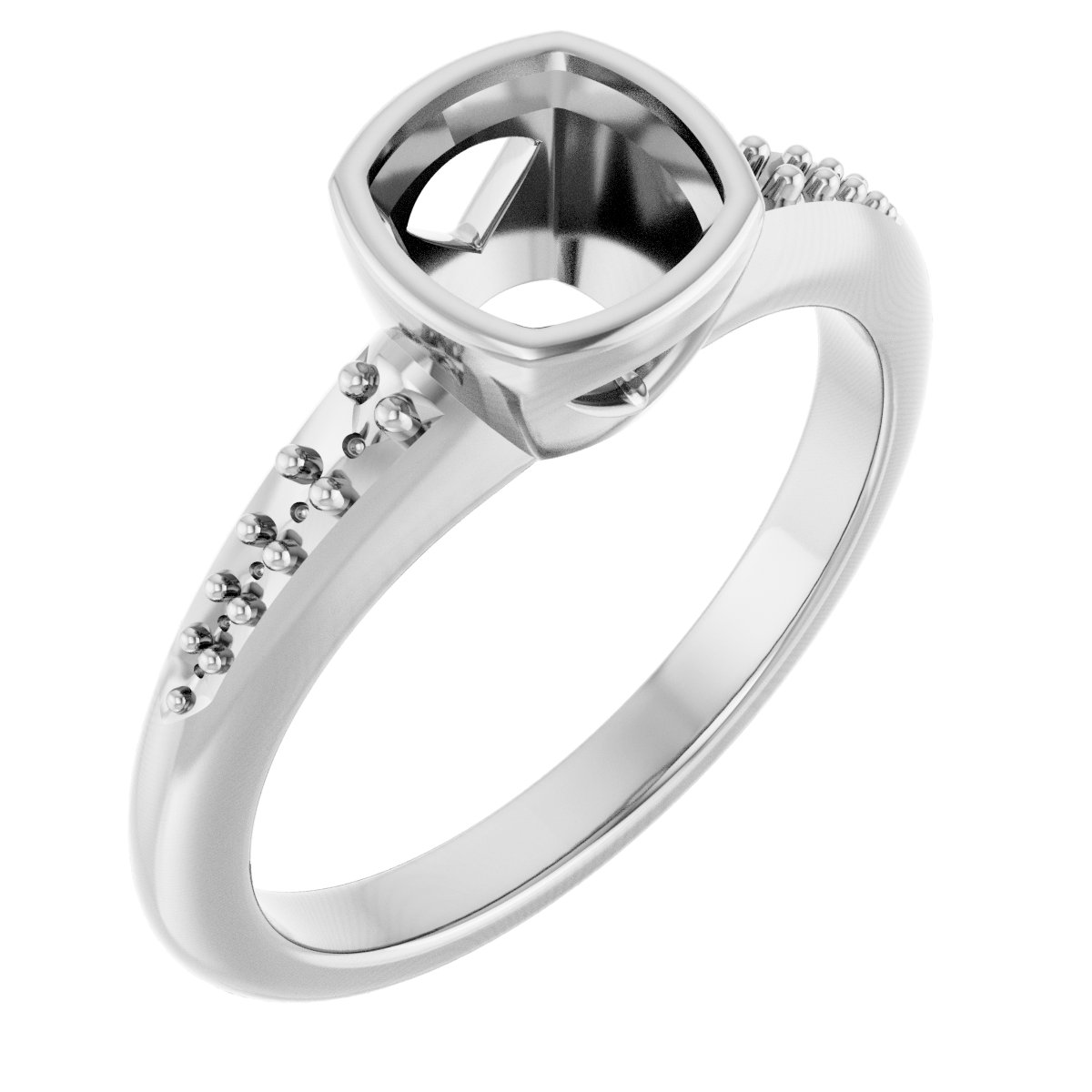 Bezel-Set Solitaire Engagement Ring