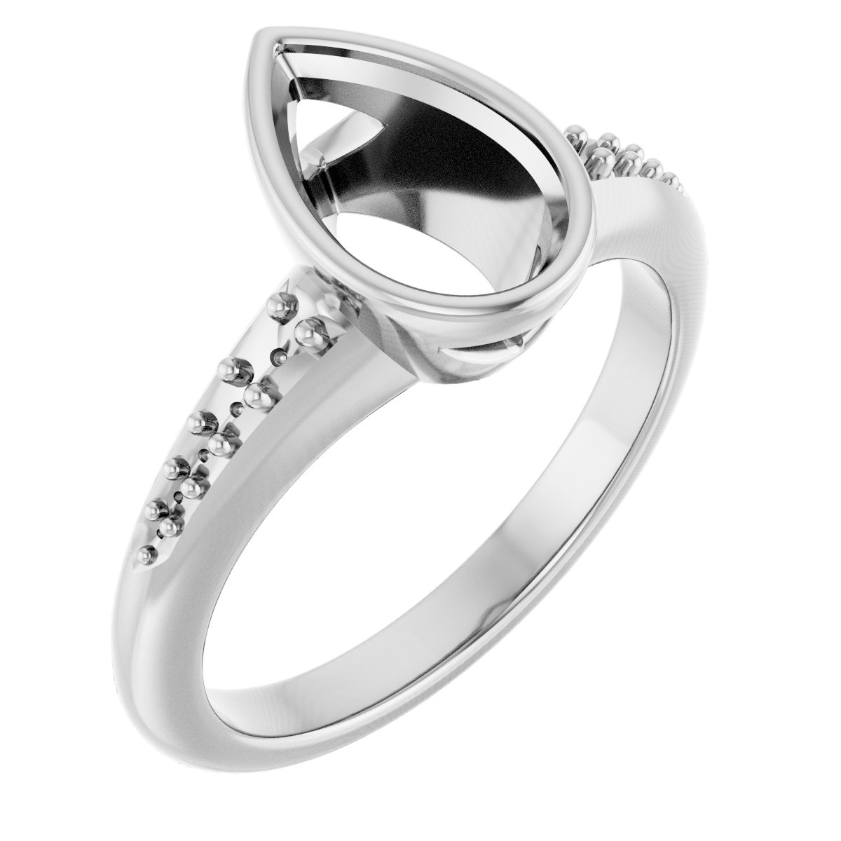 Bezel-Set Solitaire Engagement Ring