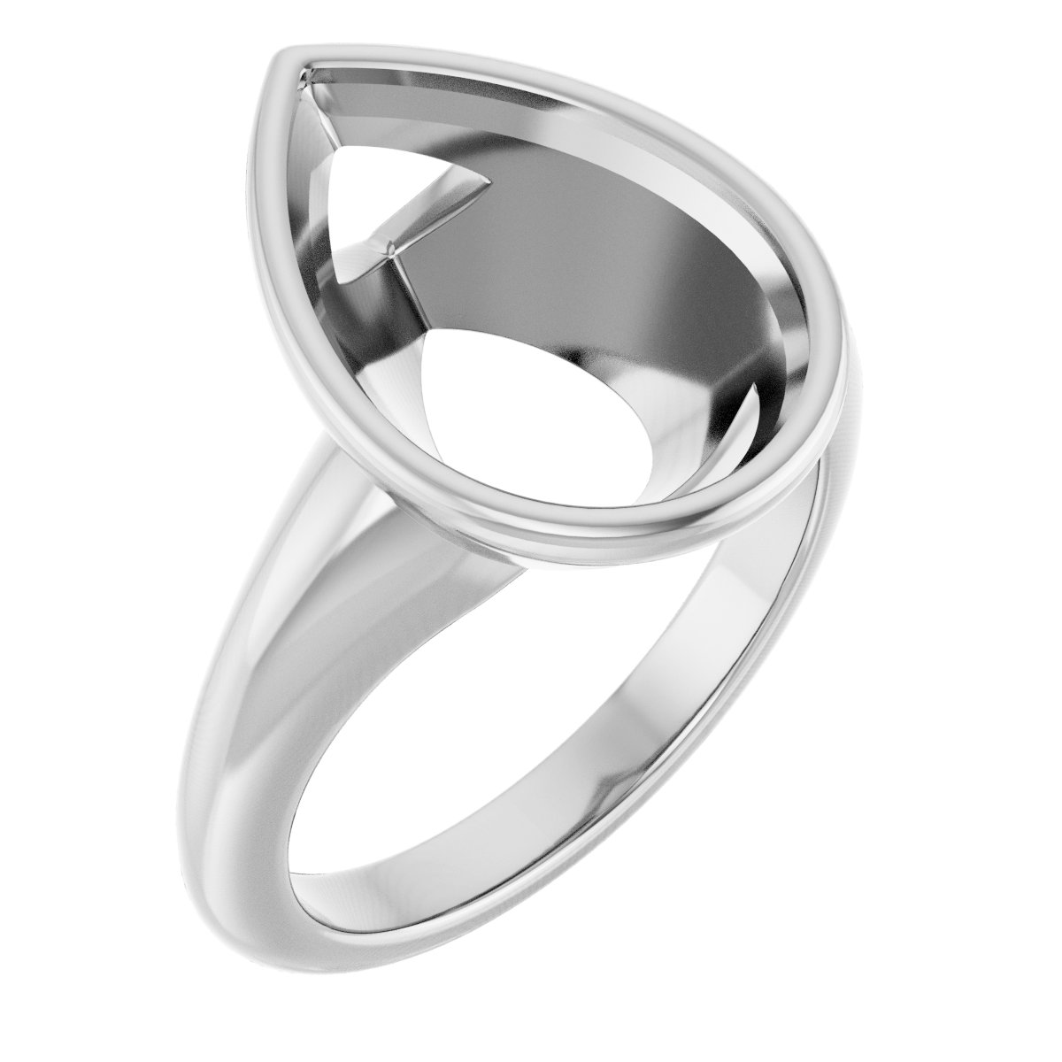 Bezel-Set Solitaire Engagement Ring