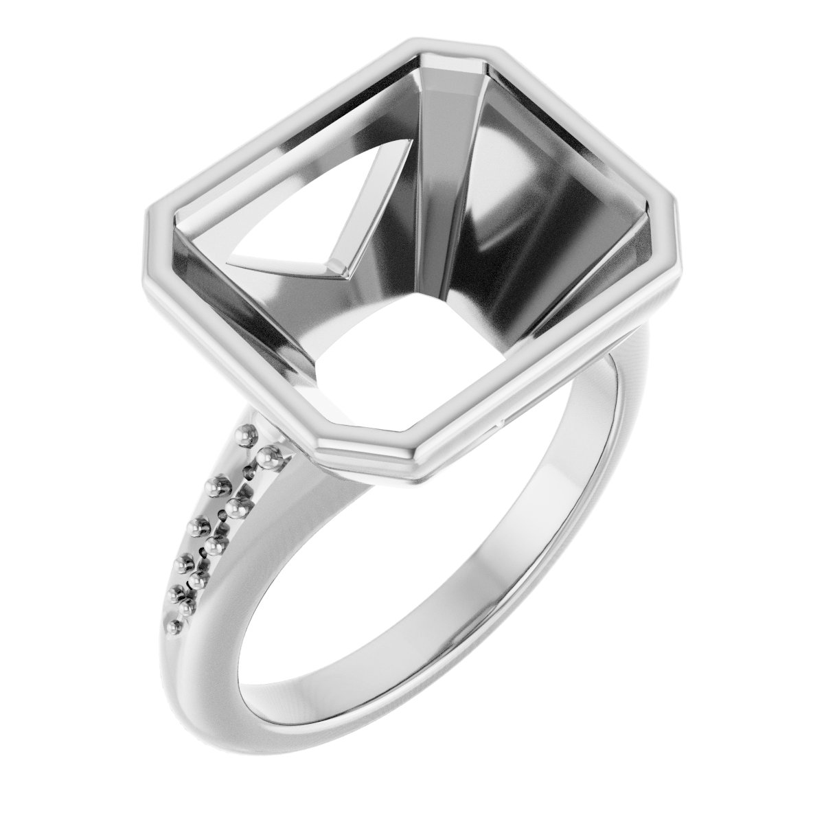 Bezel-Set Solitaire Engagement Ring