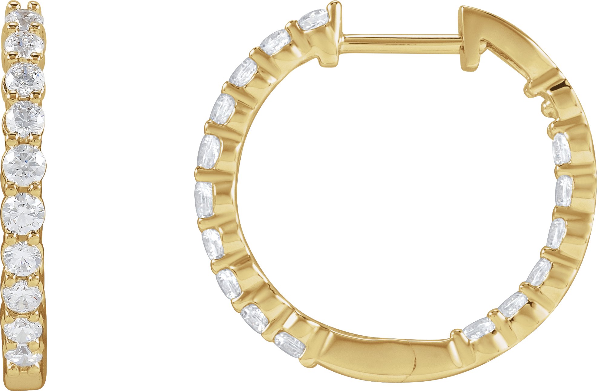 Inside-Outside Hoop Earrings