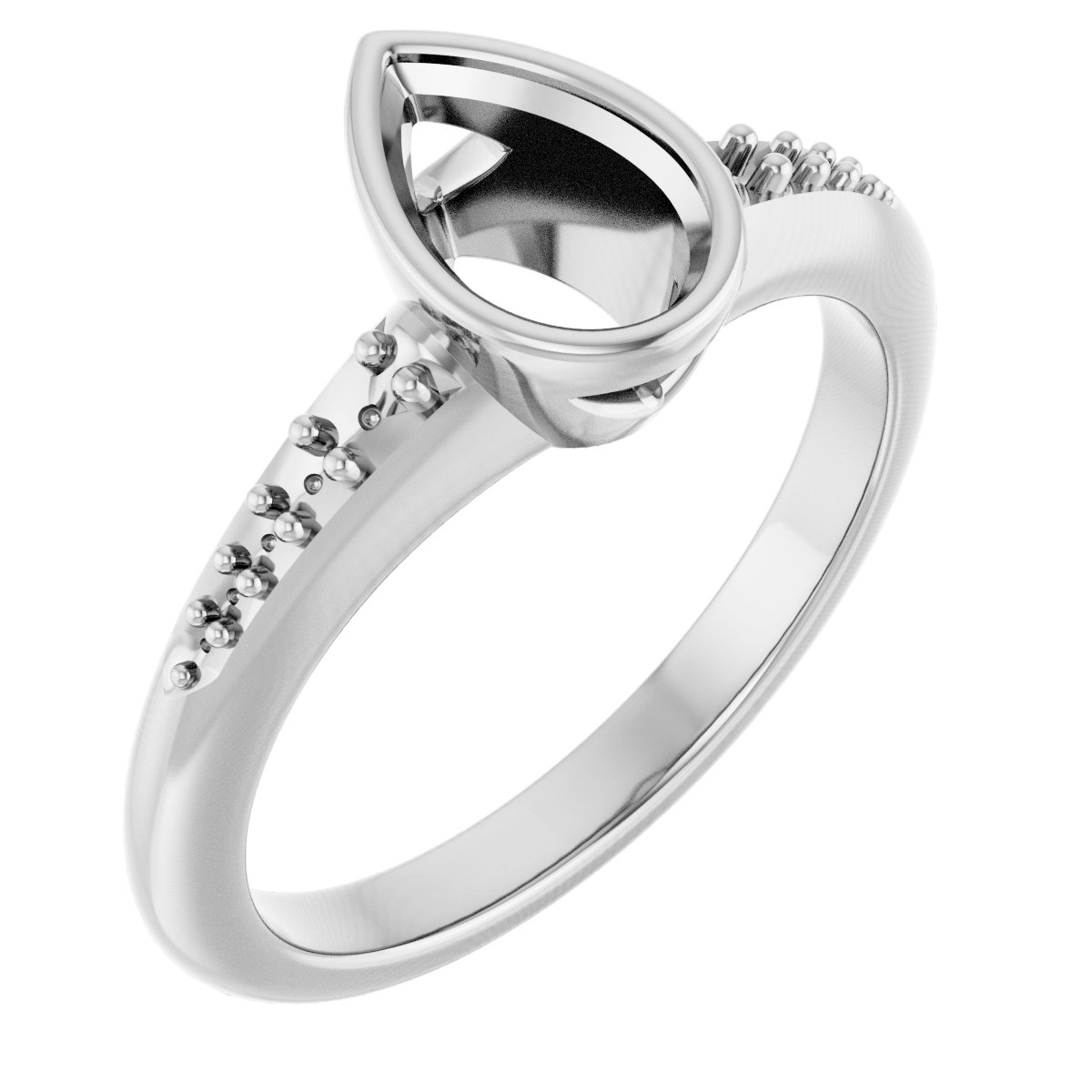 Bezel-Set Solitaire Engagement Ring