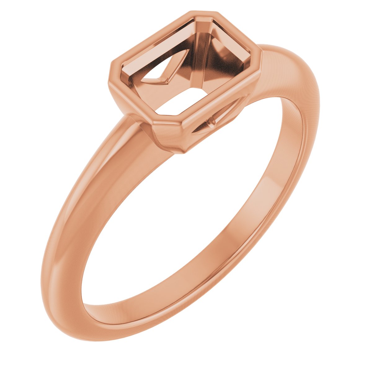 Bezel-Set Solitaire Engagement Ring