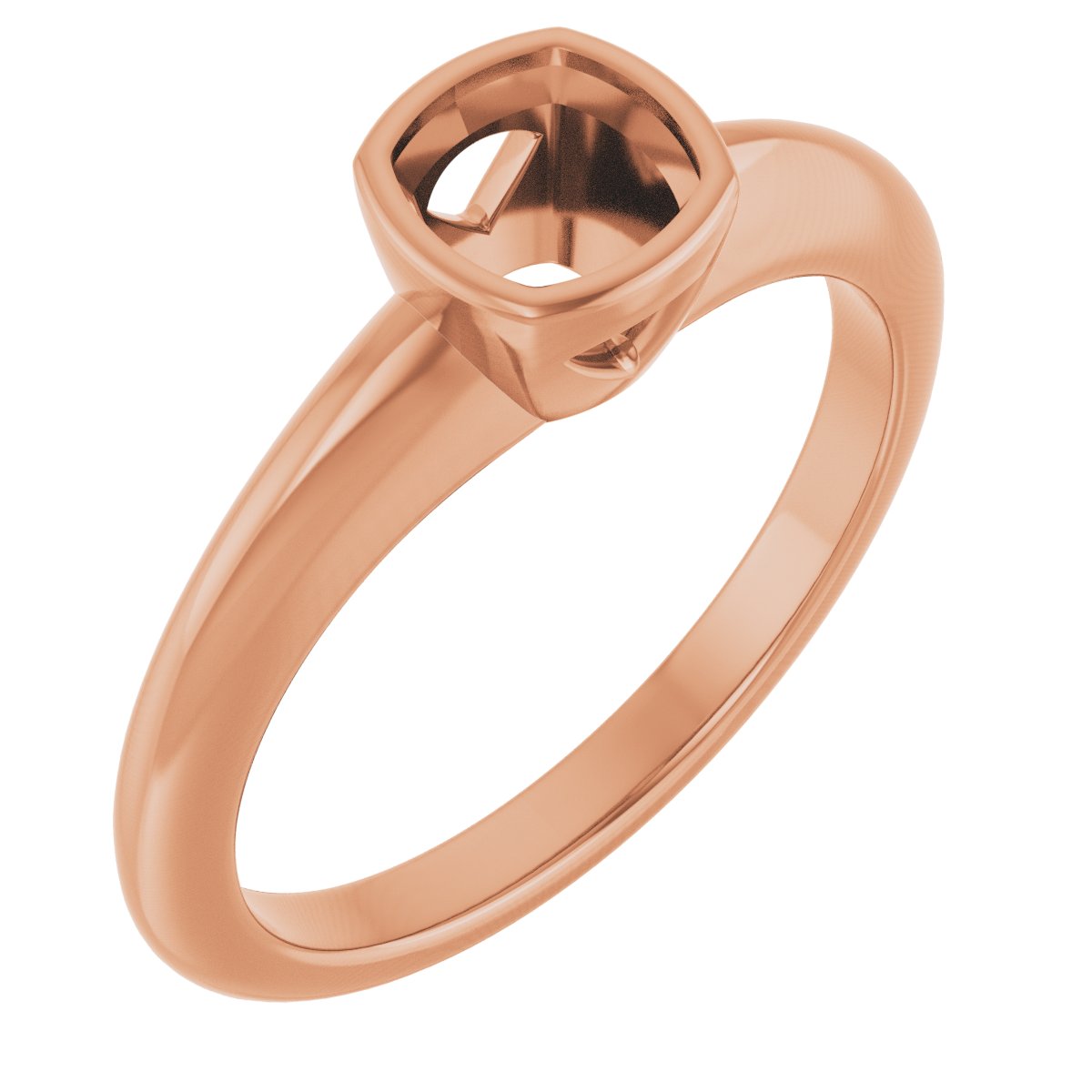 Bezel-Set Solitaire Engagement Ring