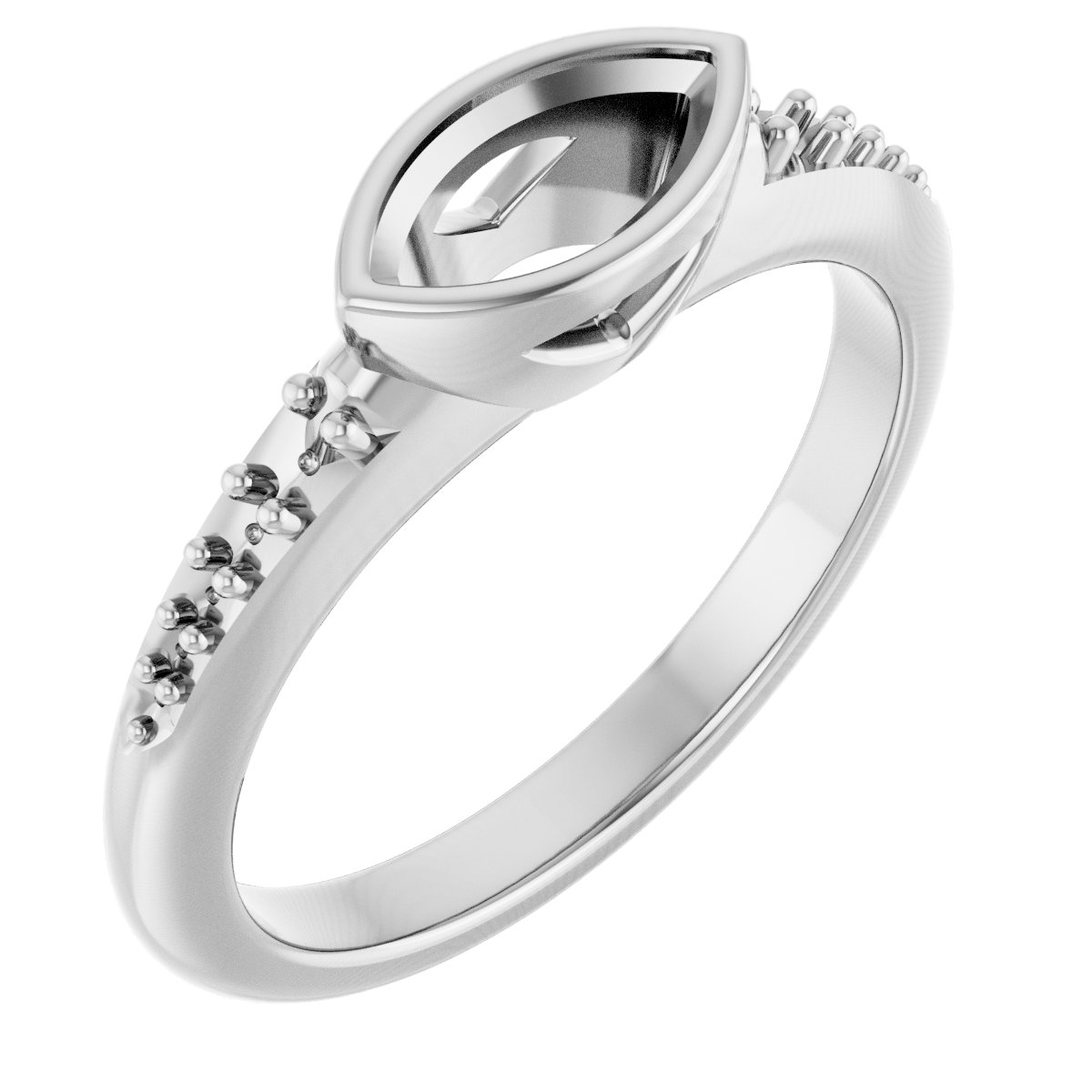Bezel-Set Solitaire Engagement Ring