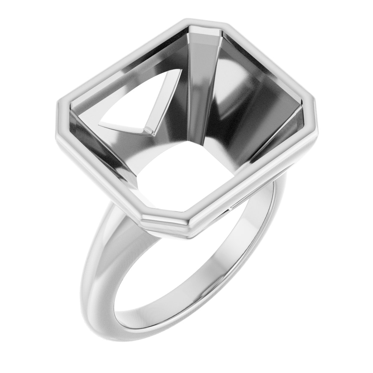Bezel-Set Solitaire Engagement Ring
