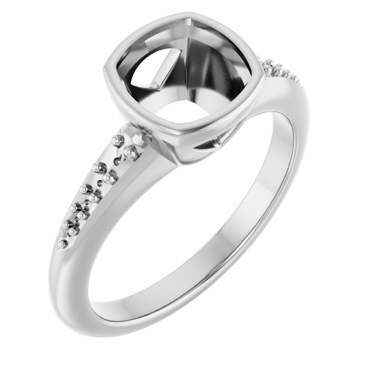 Bezel-Set Solitaire Engagement Ring