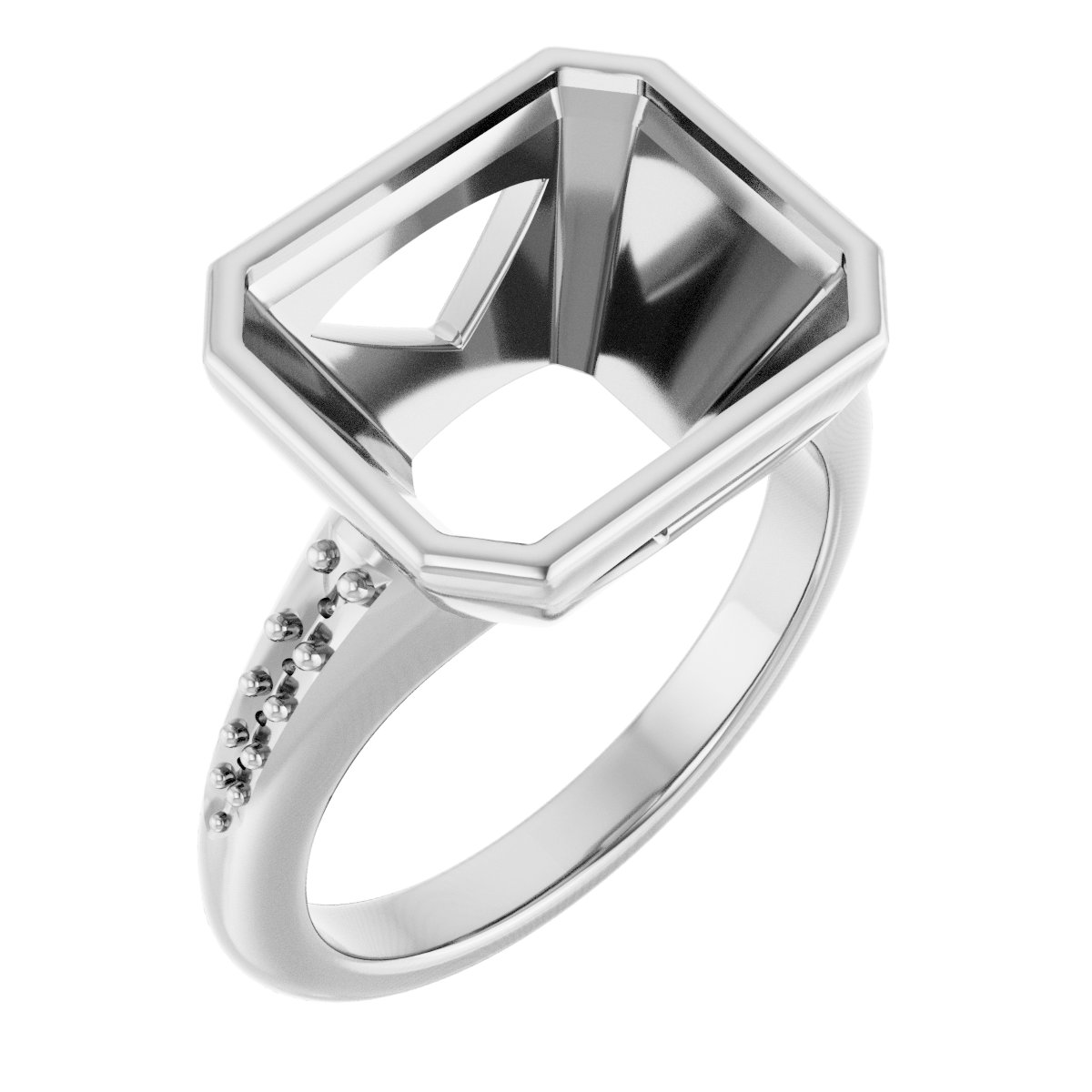 Bezel-Set Solitaire Engagement Ring