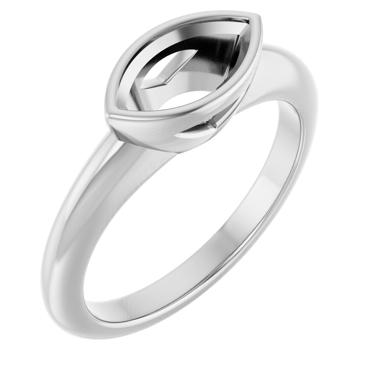 Bezel-Set Solitaire Engagement Ring