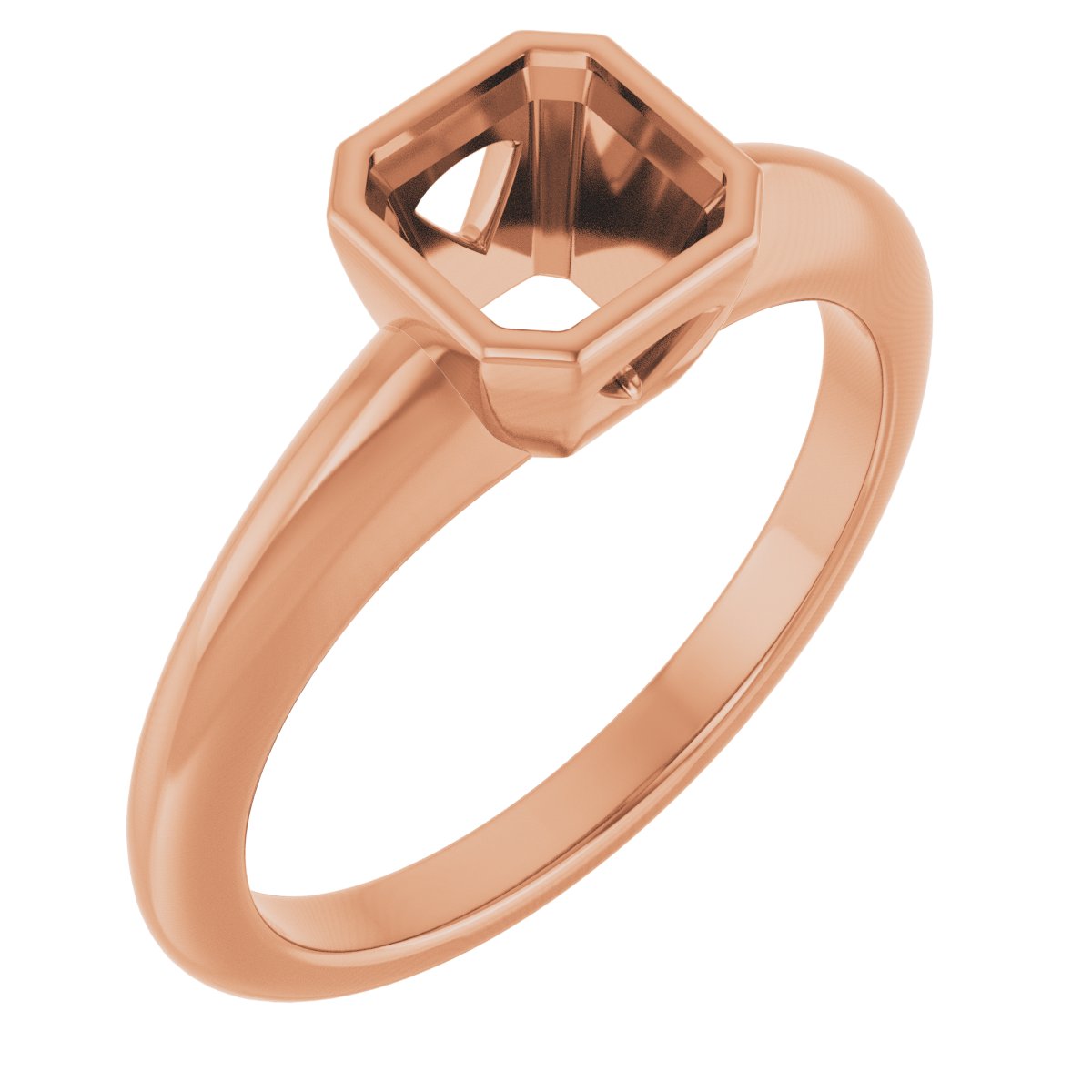 Bezel-Set Solitaire Engagement Ring