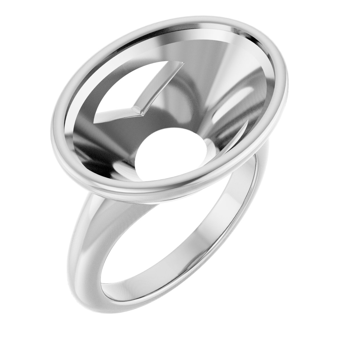 Bezel-Set Solitaire Engagement Ring