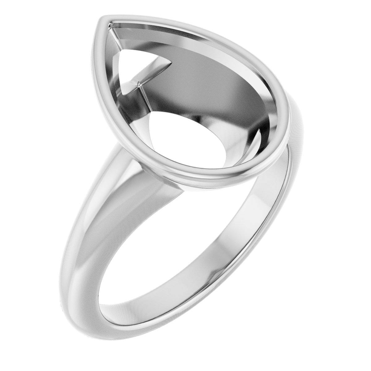 Bezel-Set Solitaire Engagement Ring