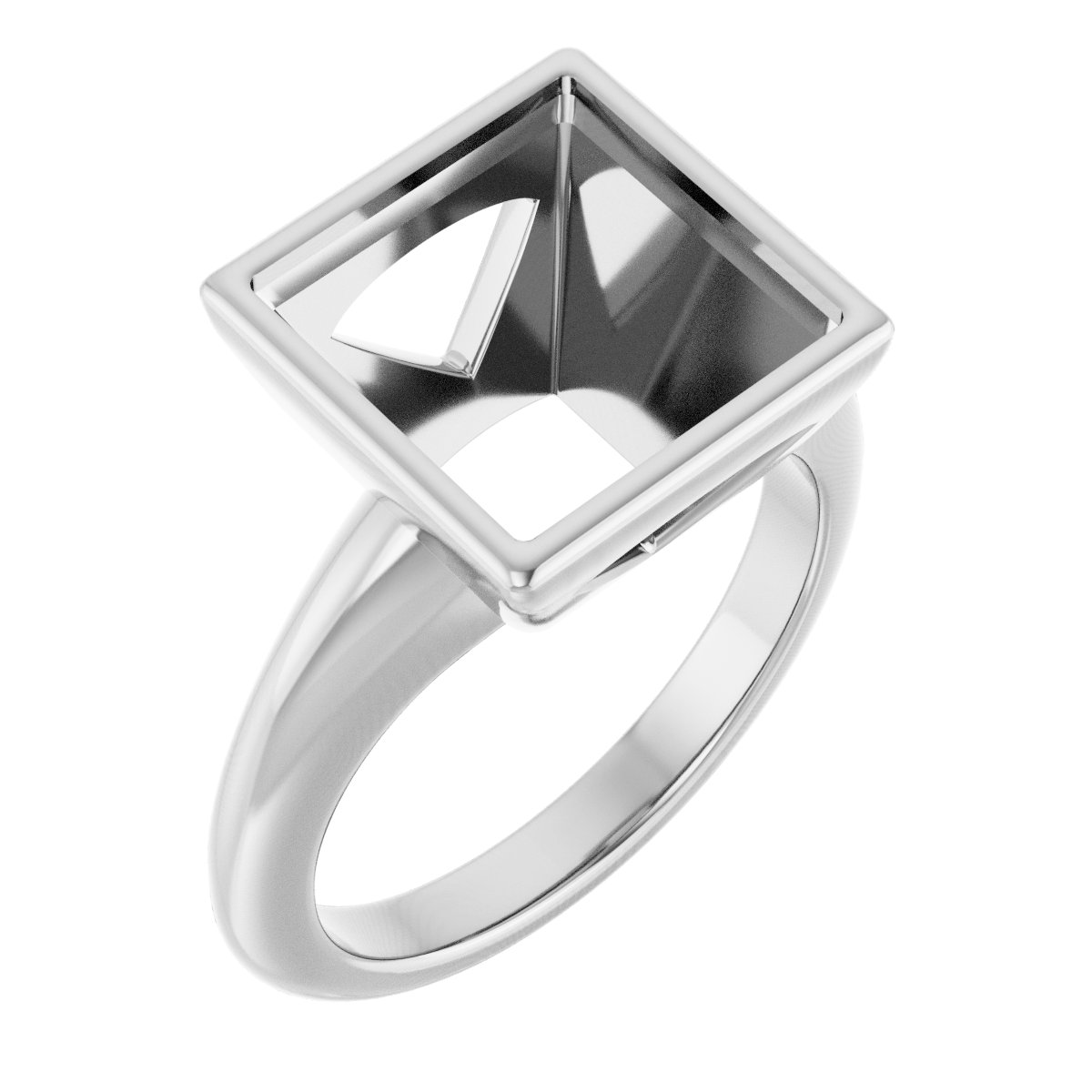 Bezel-Set Solitaire Engagement Ring