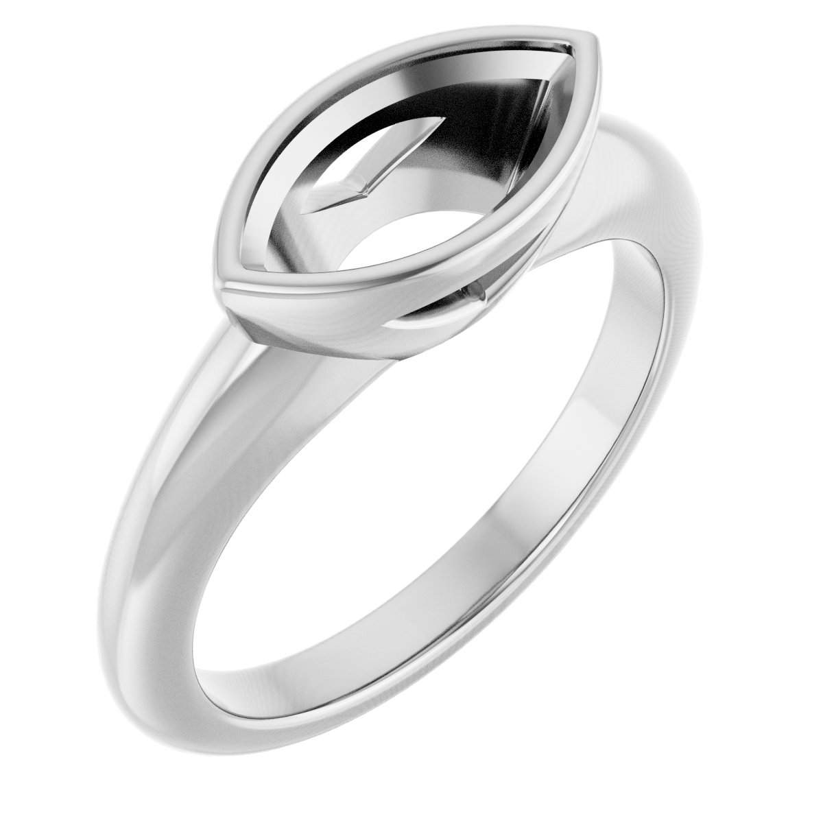 Bezel-Set Solitaire Engagement Ring