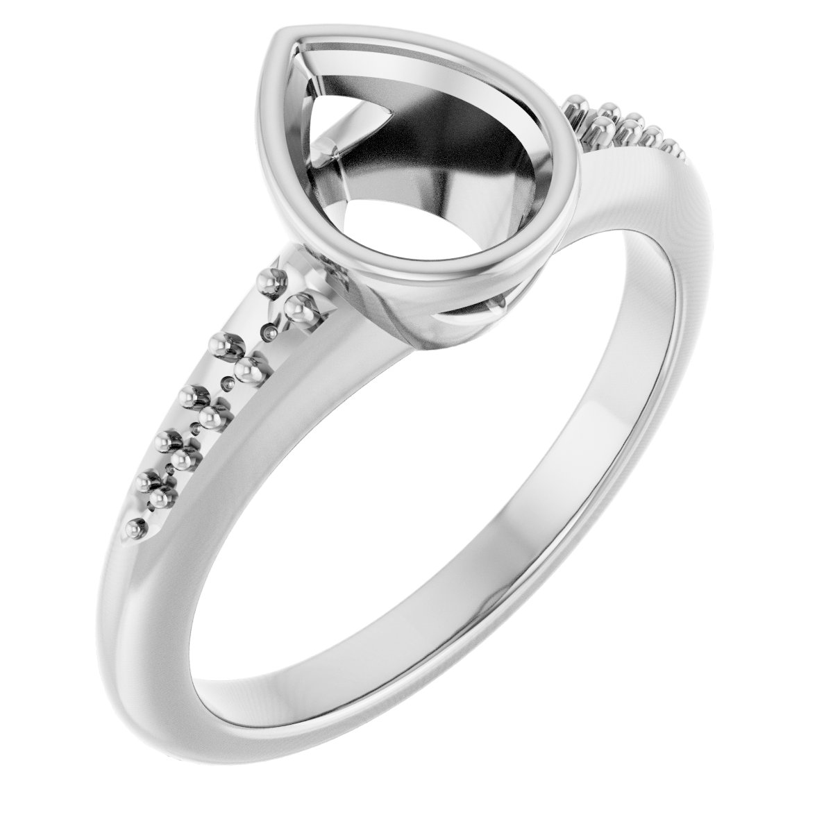 Bezel-Set Solitaire Engagement Ring