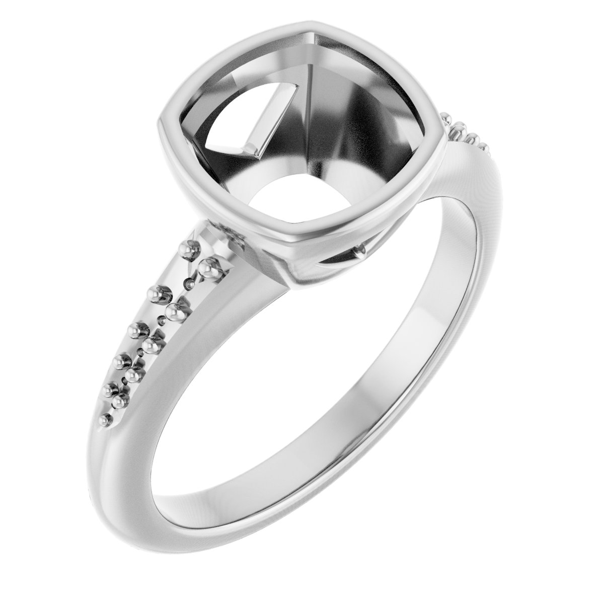 Bezel-Set Solitaire Engagement Ring