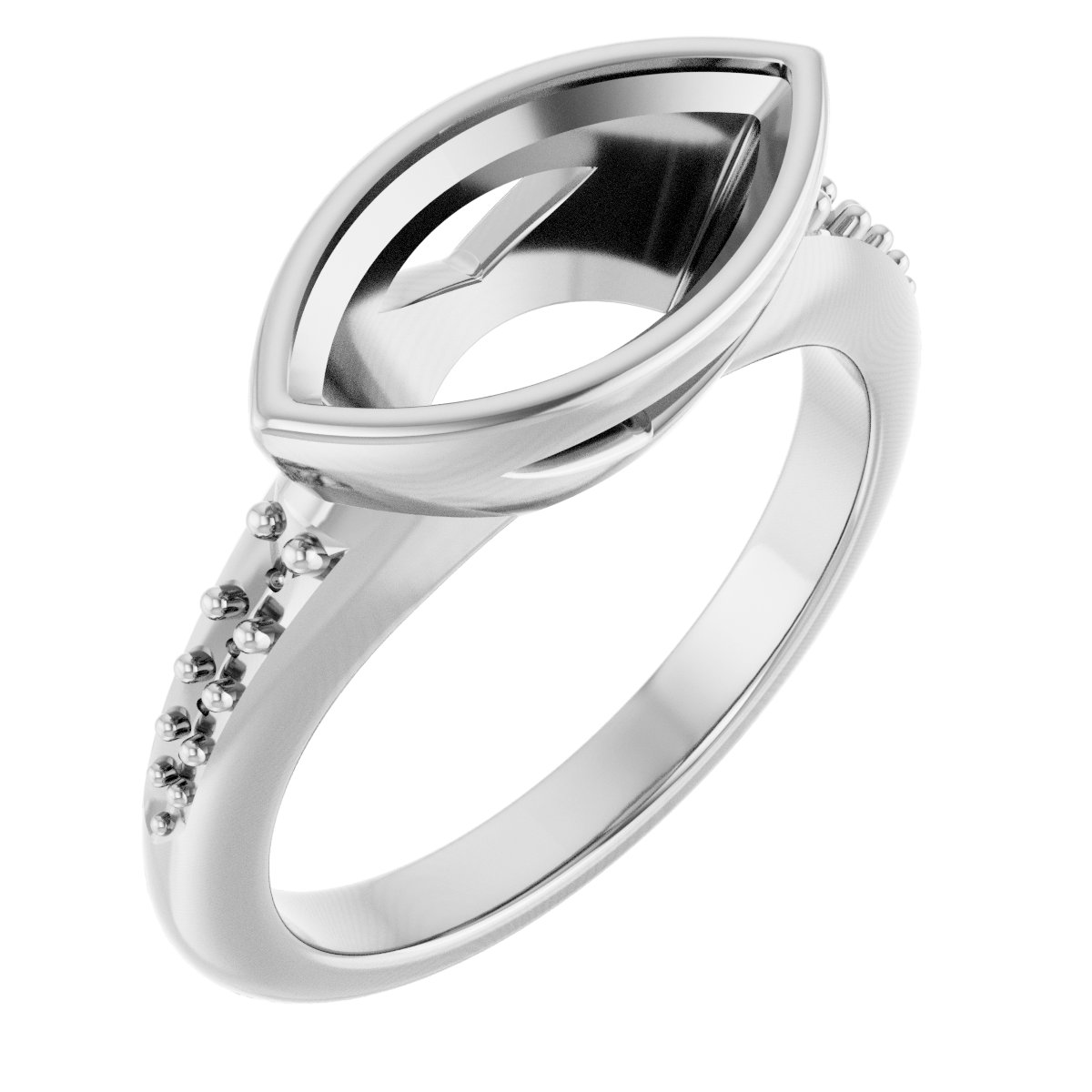 Bezel-Set Solitaire Engagement Ring