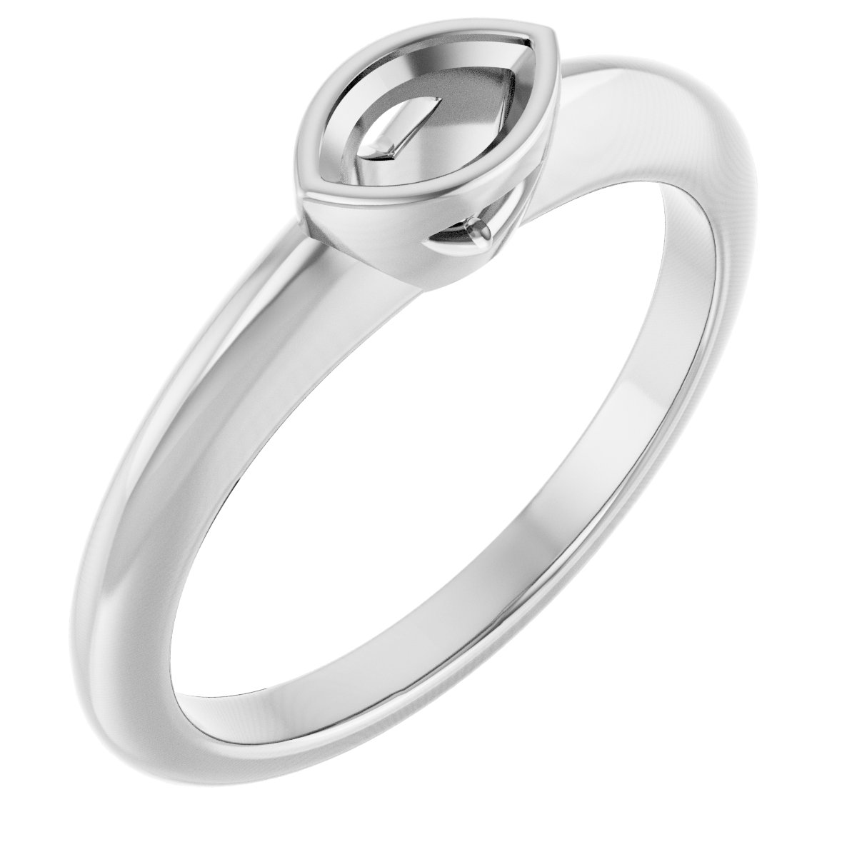 Bezel-Set Solitaire Engagement Ring