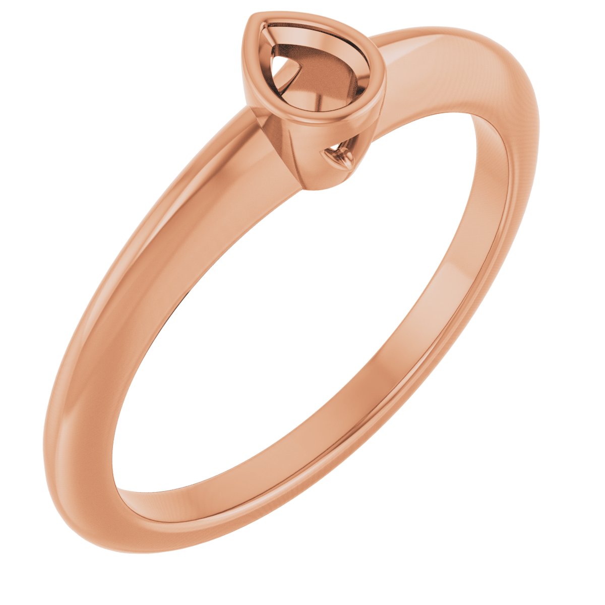 Bezel-Set Solitaire Engagement Ring
