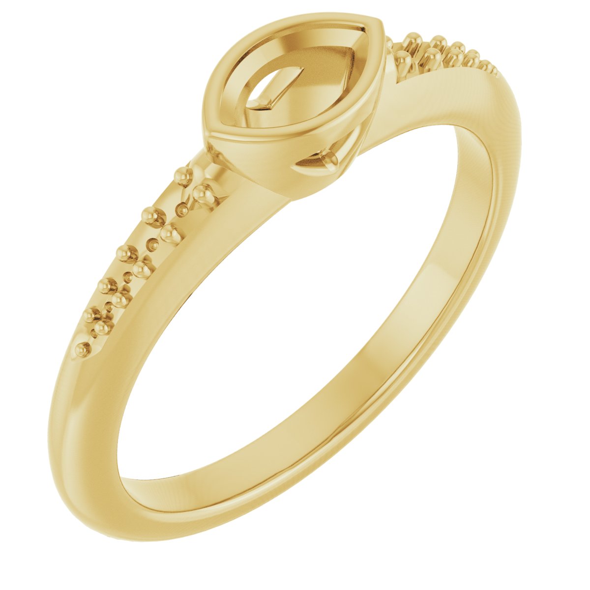 Bezel-Set Solitaire Engagement Ring