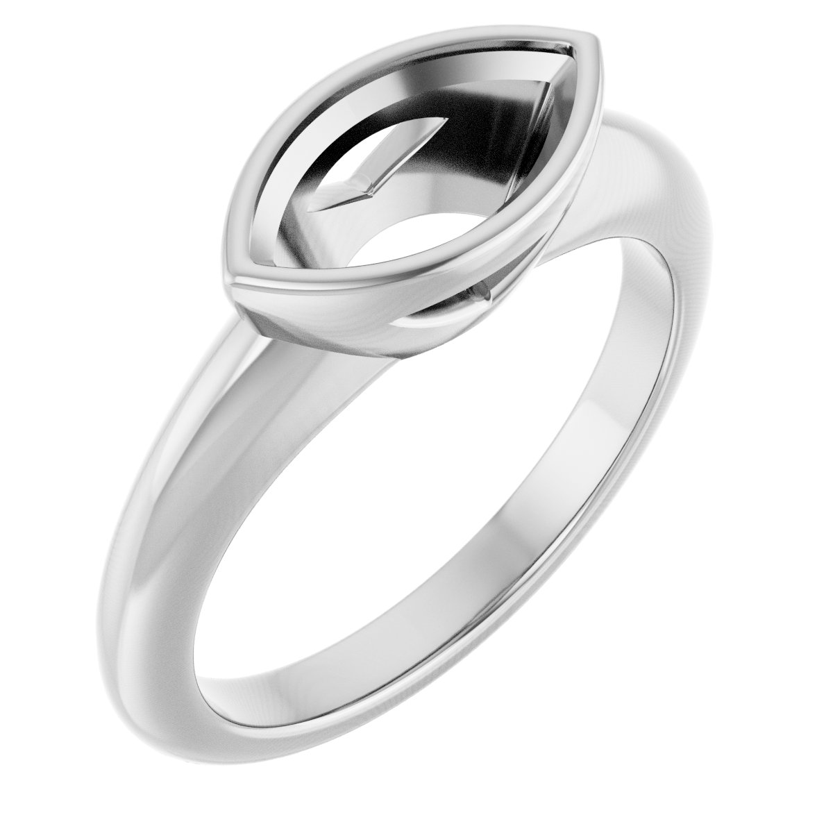 Bezel-Set Solitaire Engagement Ring