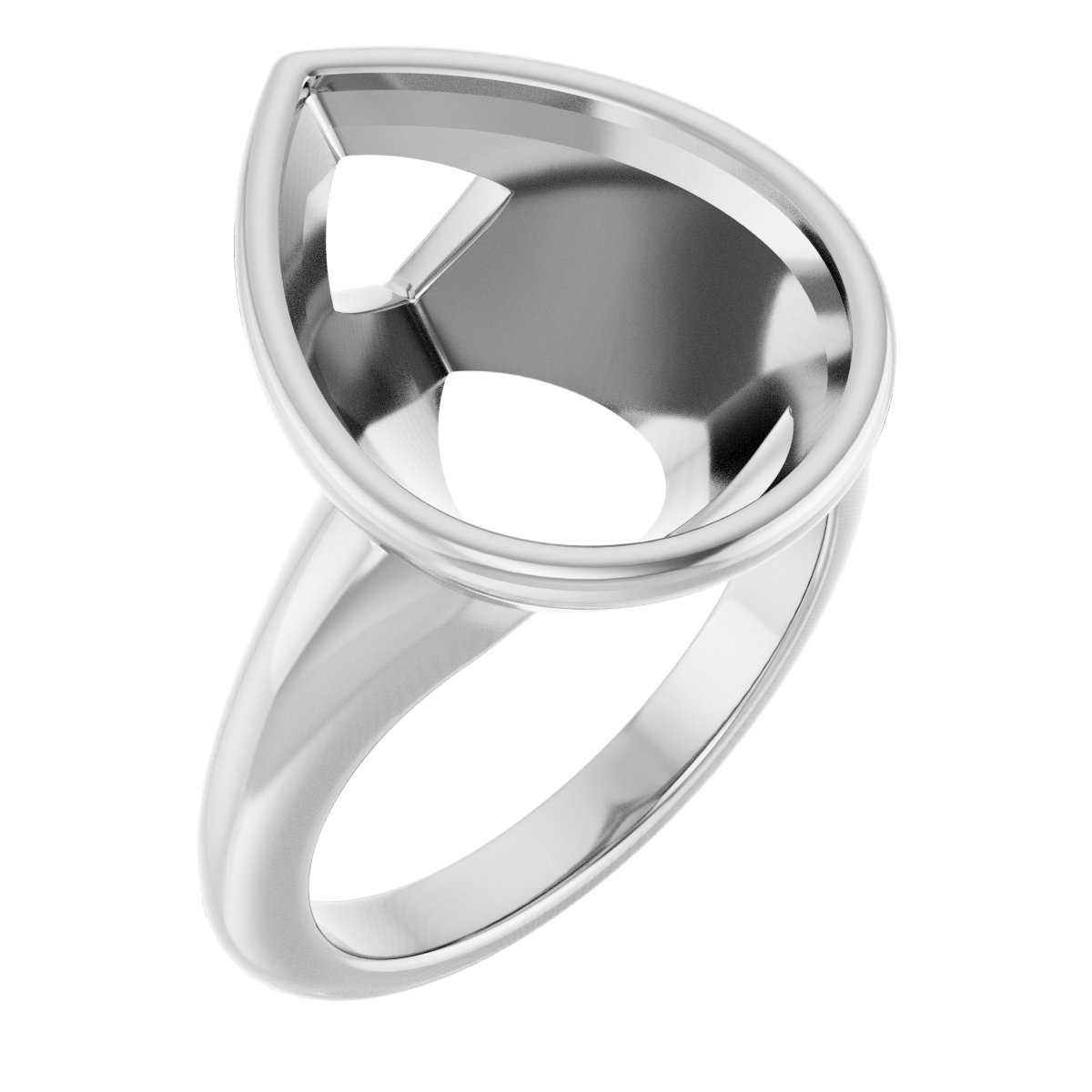 Bezel-Set Solitaire Engagement Ring
