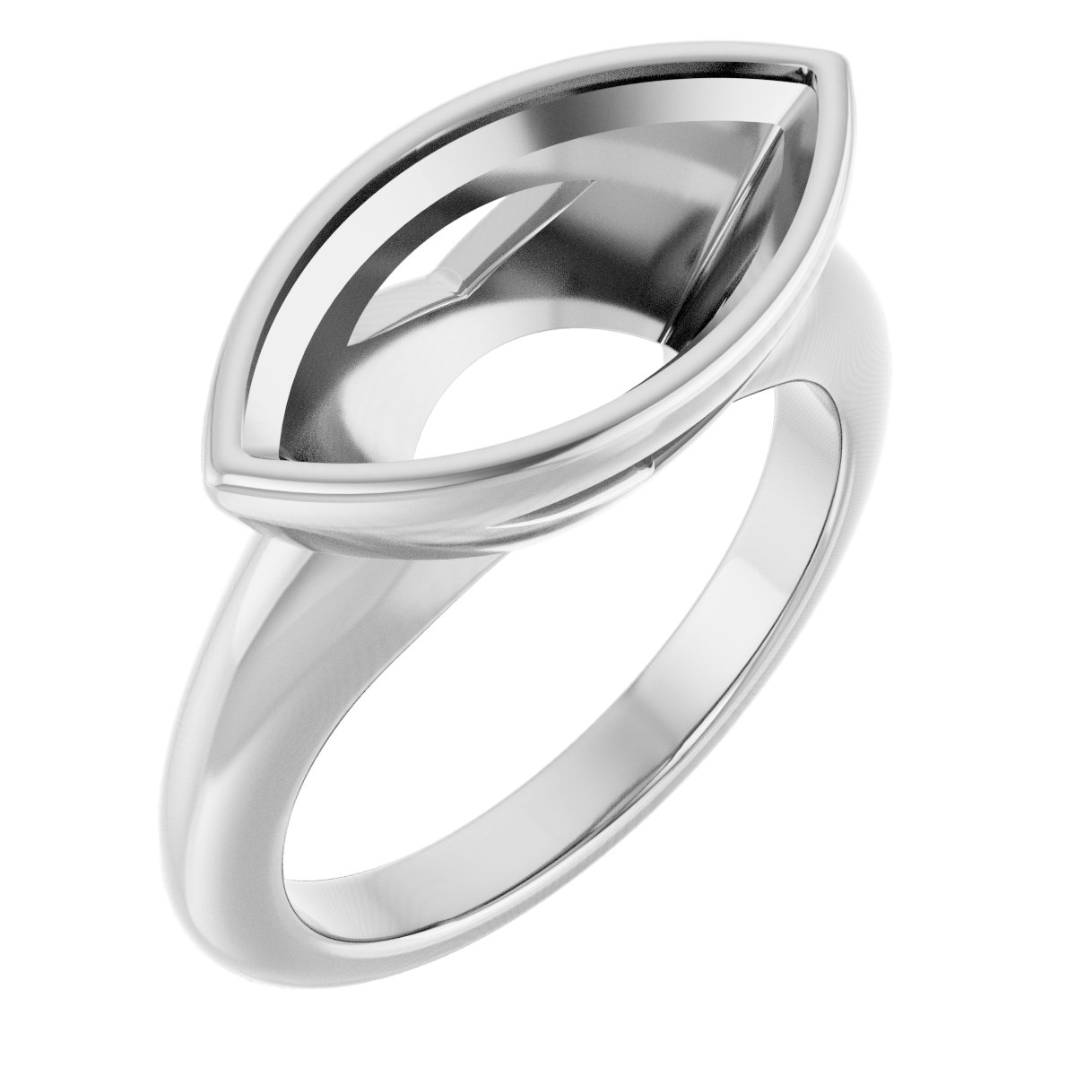 Bezel-Set Solitaire Engagement Ring