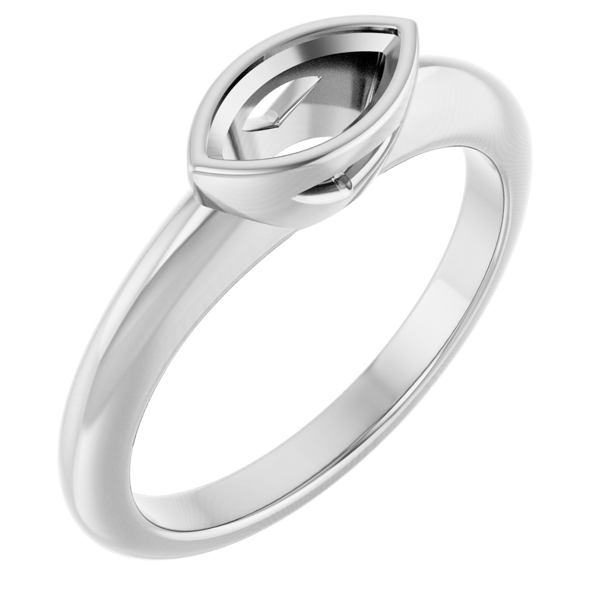Bezel-Set Solitaire Engagement Ring