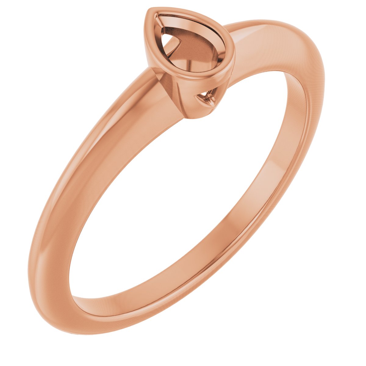 Bezel-Set Solitaire Engagement Ring