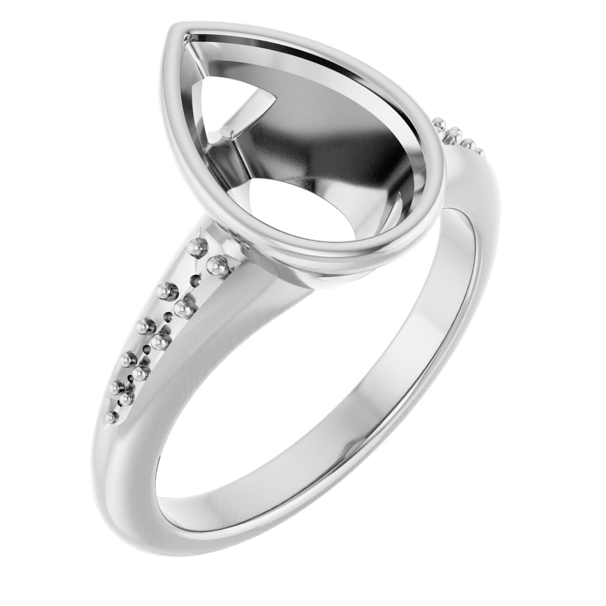 Bezel-Set Solitaire Engagement Ring