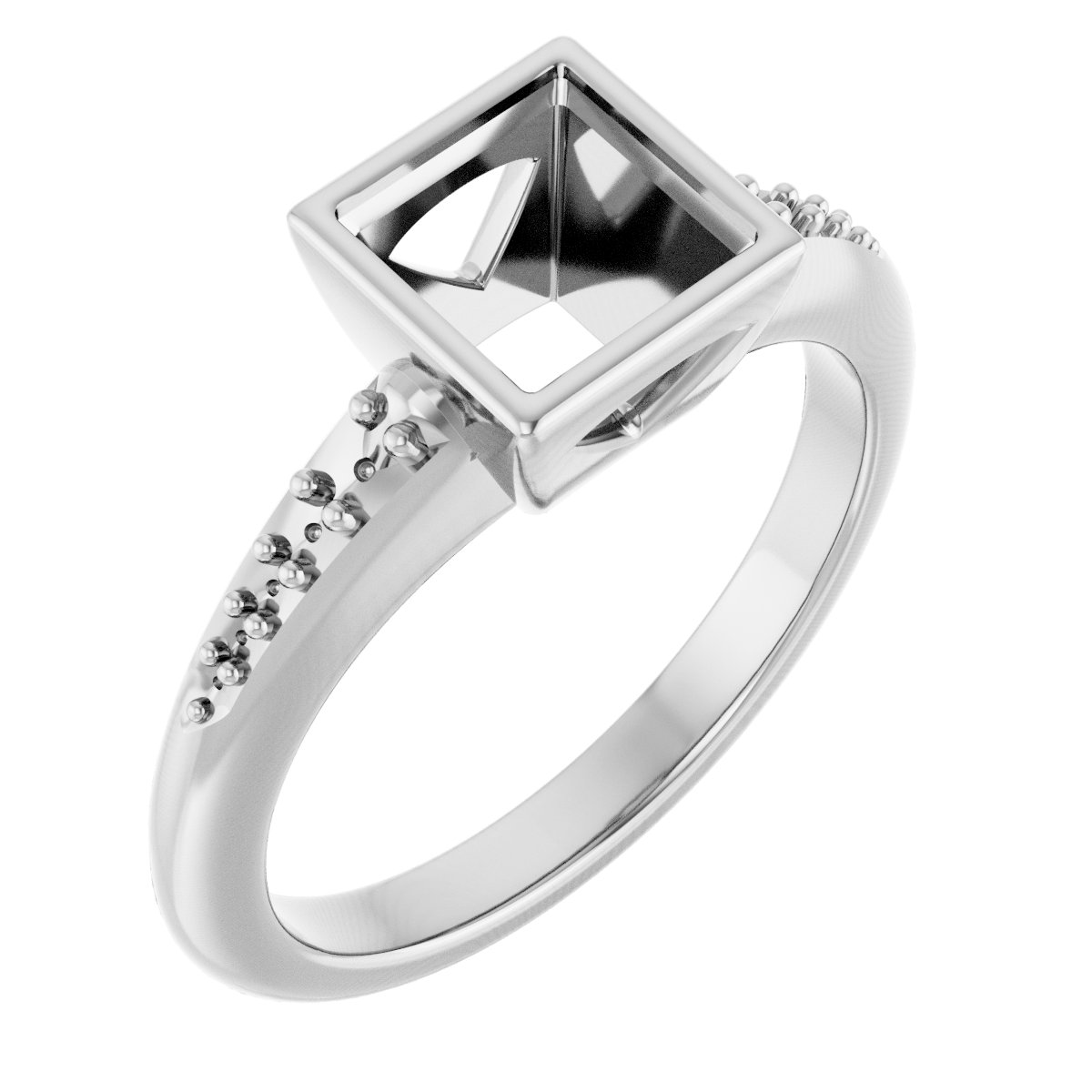 Bezel-Set Solitaire Engagement Ring