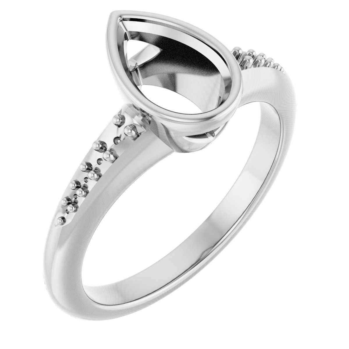 Bezel-Set Solitaire Engagement Ring