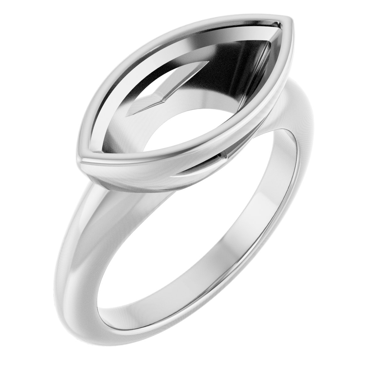 Bezel-Set Solitaire Engagement Ring