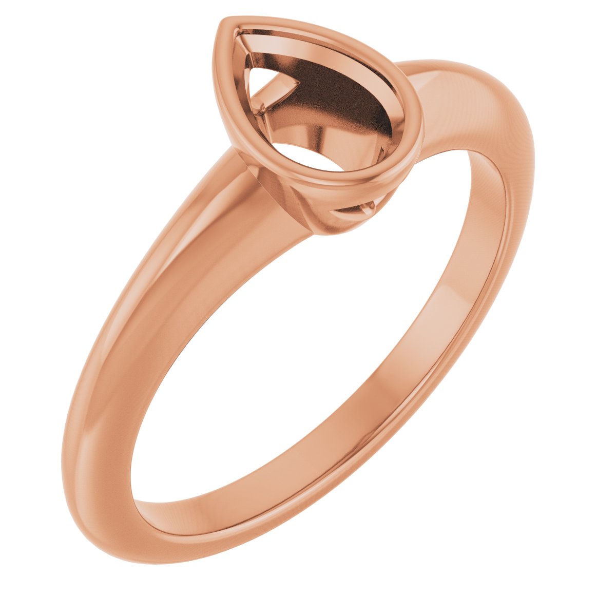 Bezel-Set Solitaire Engagement Ring