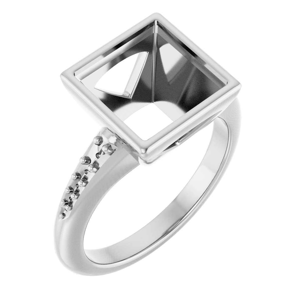 Bezel-Set Solitaire Engagement Ring