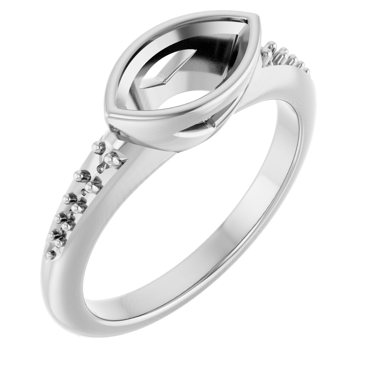 Bezel-Set Solitaire Engagement Ring