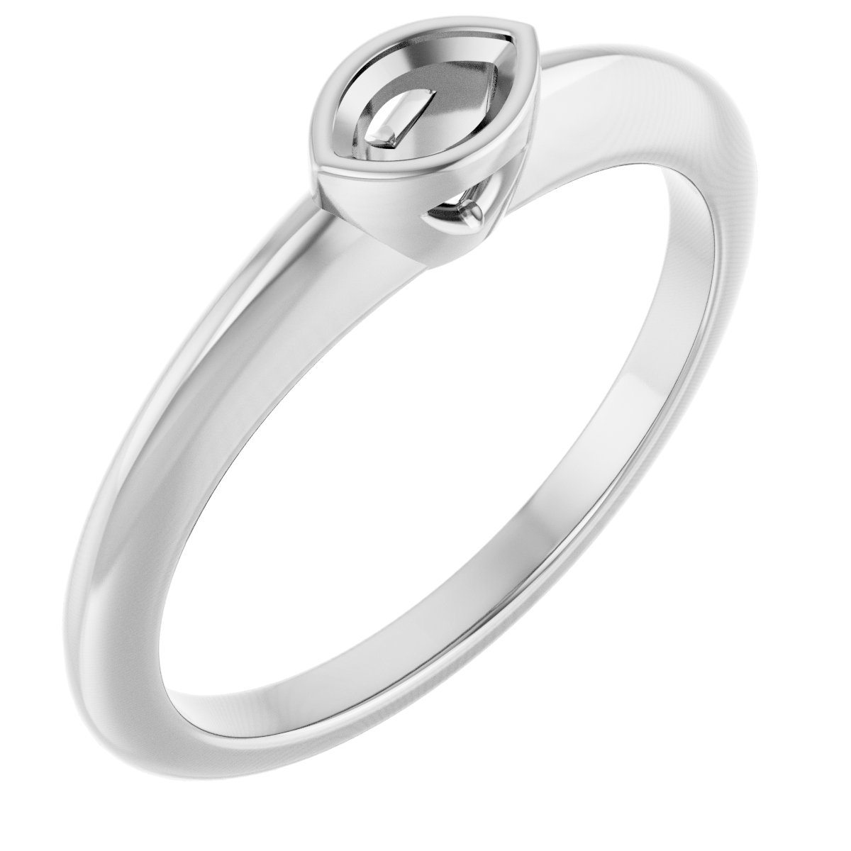 Bezel-Set Solitaire Engagement Ring