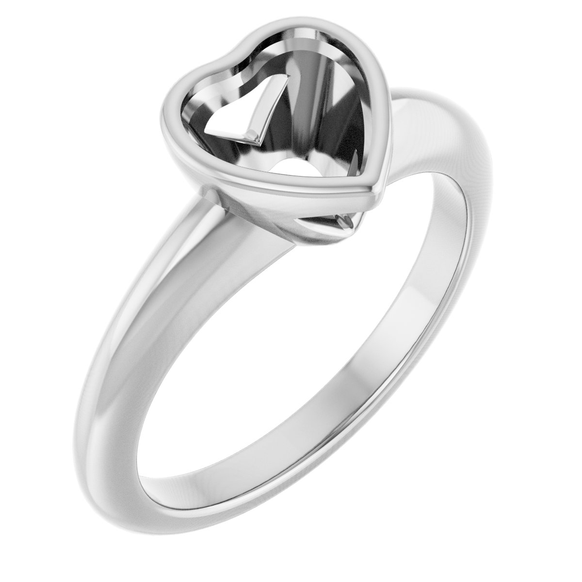 Bezel-Set Solitaire Engagement Ring