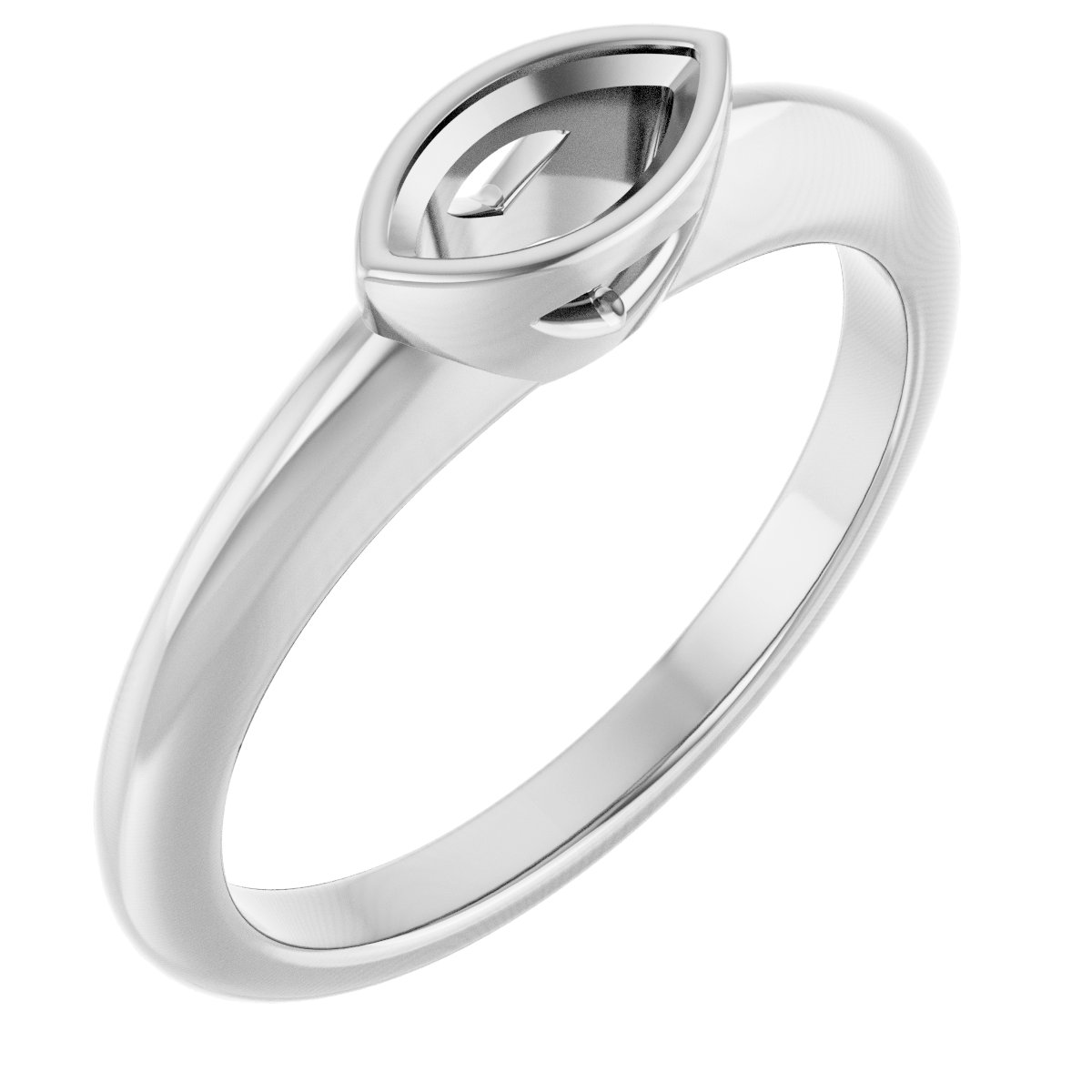 Bezel-Set Solitaire Engagement Ring