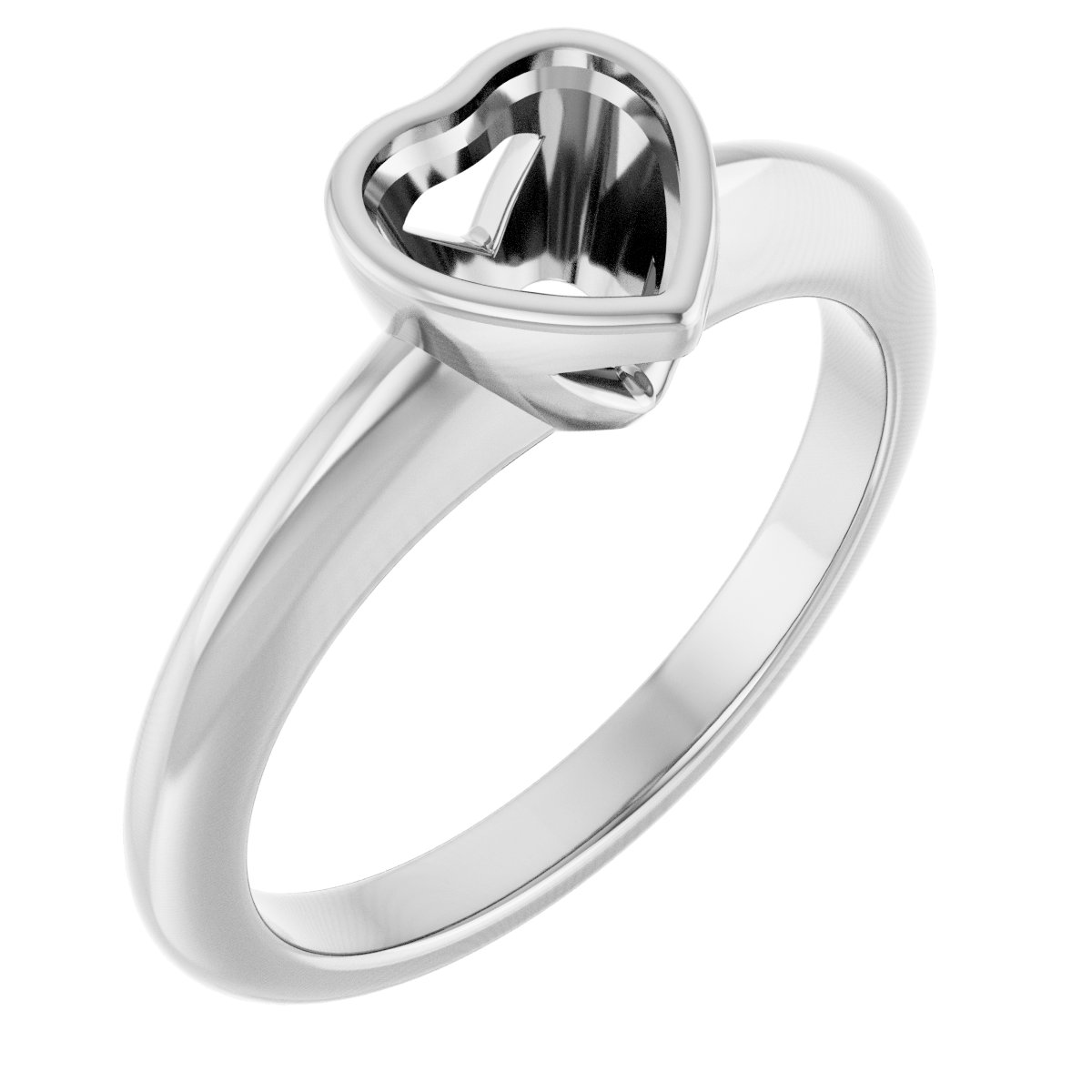 Bezel-Set Solitaire Engagement Ring