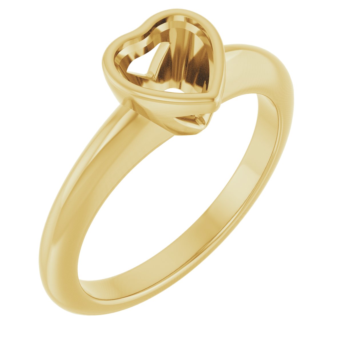 Bezel-Set Solitaire Engagement Ring