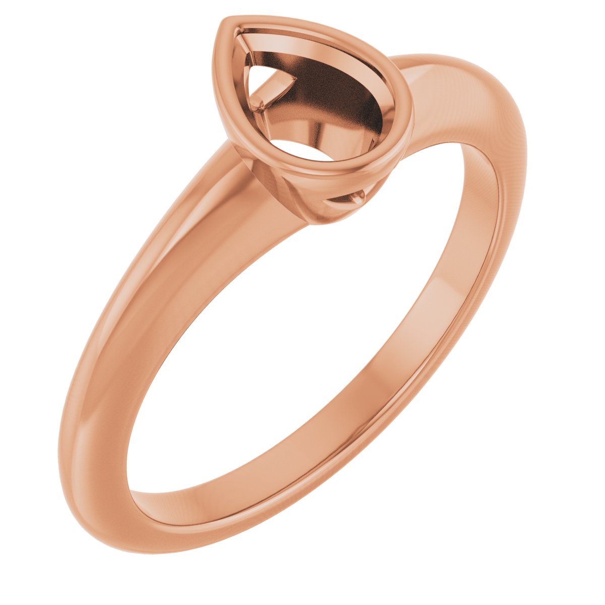 Bezel-Set Solitaire Engagement Ring