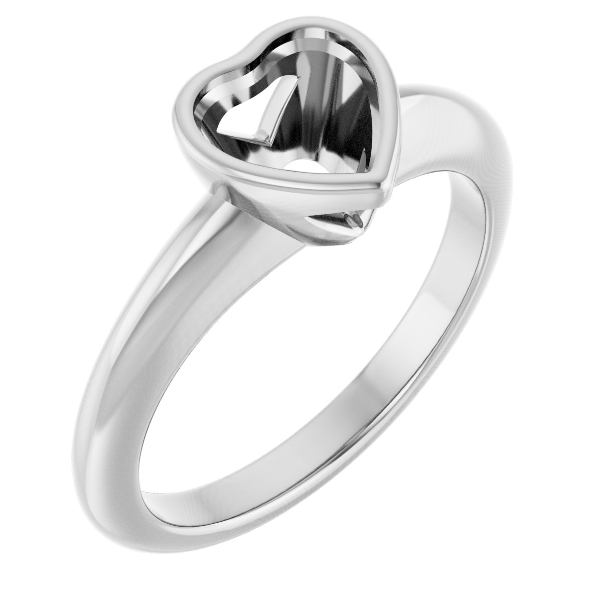 Bezel-Set Solitaire Engagement Ring