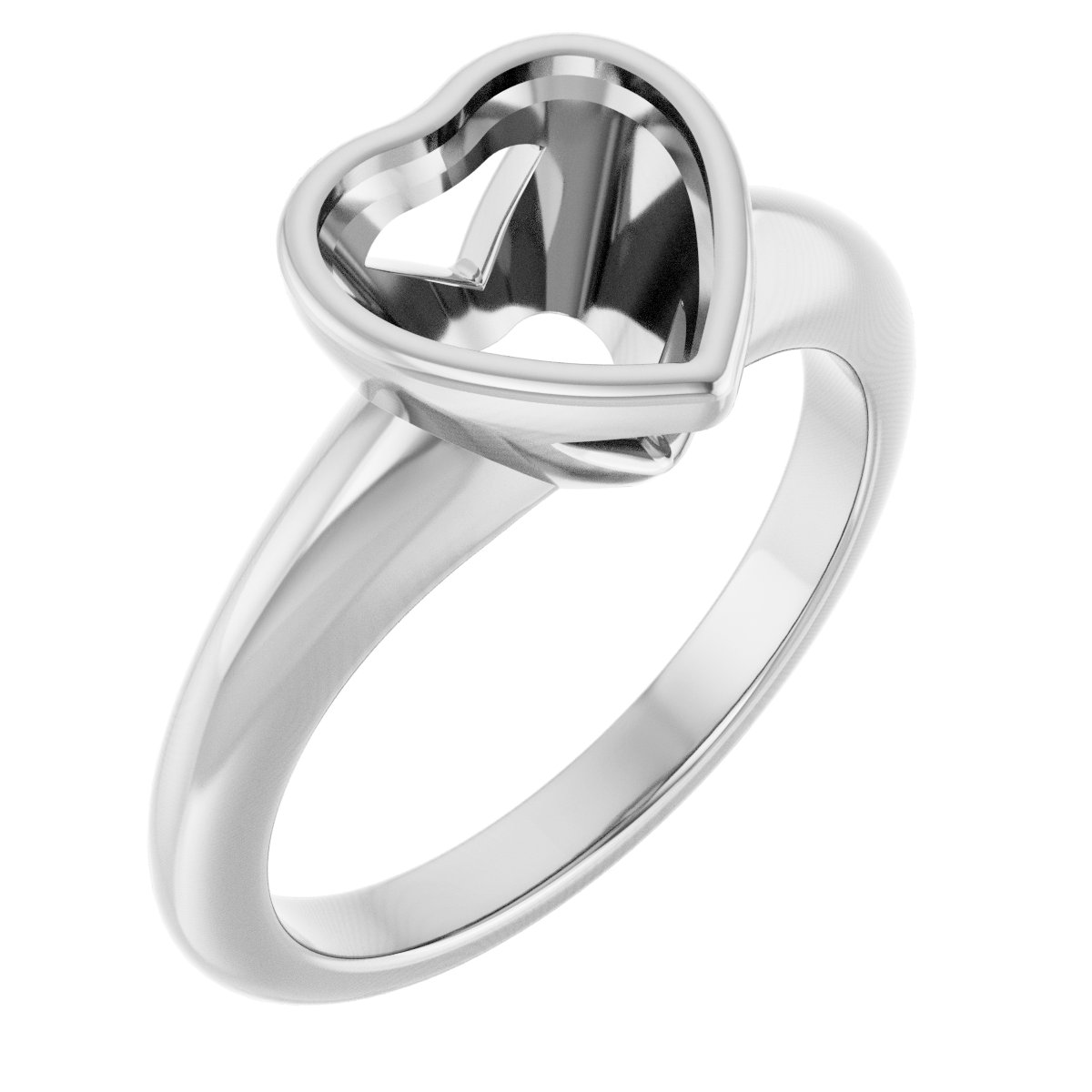 Bezel-Set Solitaire Engagement Ring