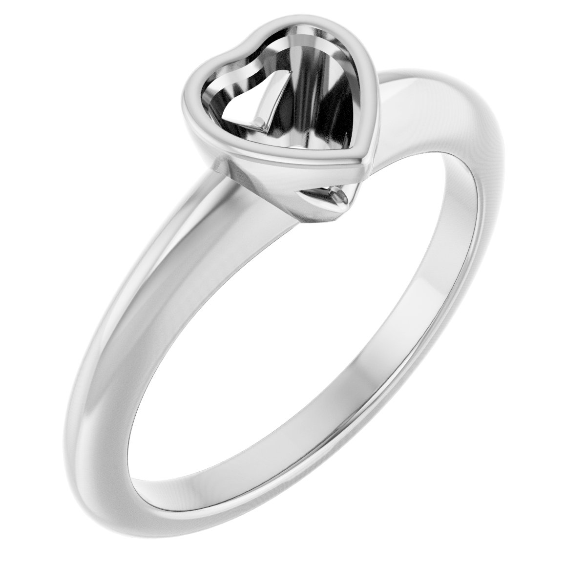 Bezel-Set Solitaire Engagement Ring